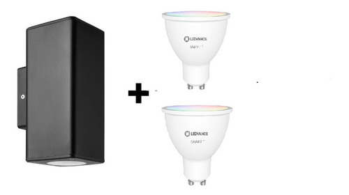 Aplique Bidireccional Exterior + 2 Dicro Led Wifi Smart 