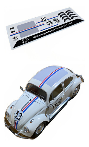 Calcas Al Agua Vw Volkswagen Escarabajo Beatle 1:43 Herbie