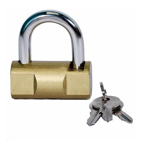 Candado Barril 40mm De Seguridad 3 Llaves Acero Anti Corte