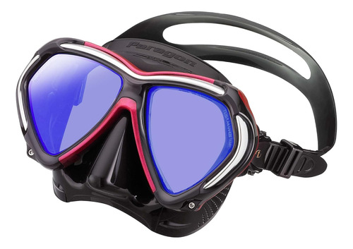 Máscara De Buceo Tusa M-2001 Paragon Negro/rosa