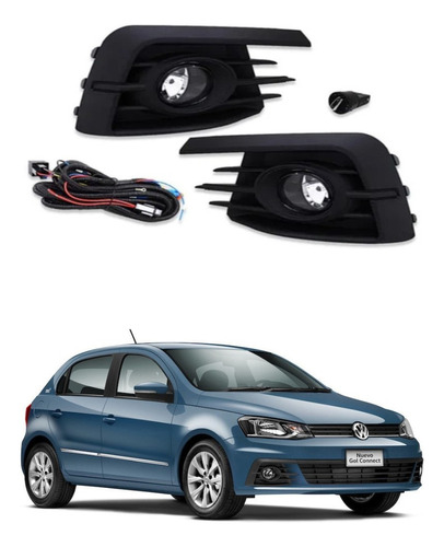 Kit Faro Auxiliar Vw Gol 2016/17/18. Luces Antiniebla