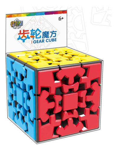 Cubo Rubik Kungfu Gear 3x3x3 Base Negra Con Tiles