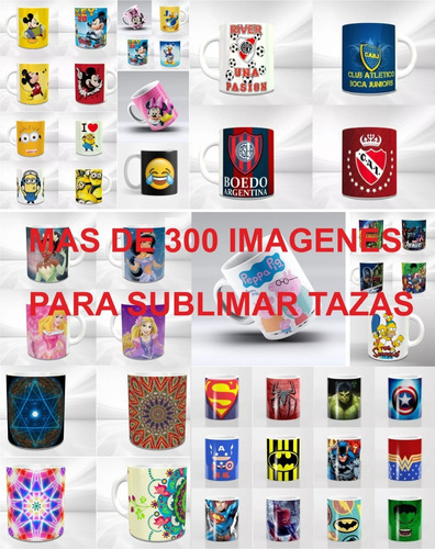 Pack Mas De 300 Imagenes  P/ Sublimar Tazas