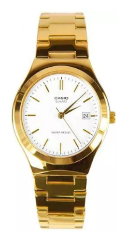 Reloj Mujer Casio Mtp-1170n-7ardf Color de la correa Dorado