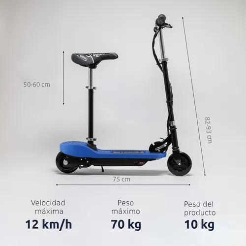 Scooter Patín Eléctrico Con Asiento Eco-forte 120w 12km/h