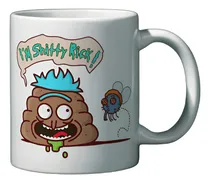 Comprar Taza Ceramica Importada Premium Rick And Morty Caca Mosca Blanco Rick And Morty Caca Mosca