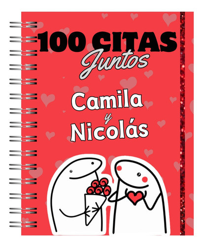 Agenda Reto 100 Citas Juntos Personalizado Parejas 14f Amor 