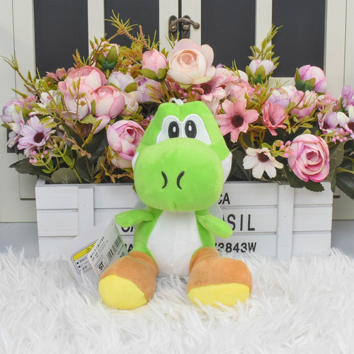 Peluche Amarillo De Yoshi, De Peluche, Coleccionable, 15 Cm