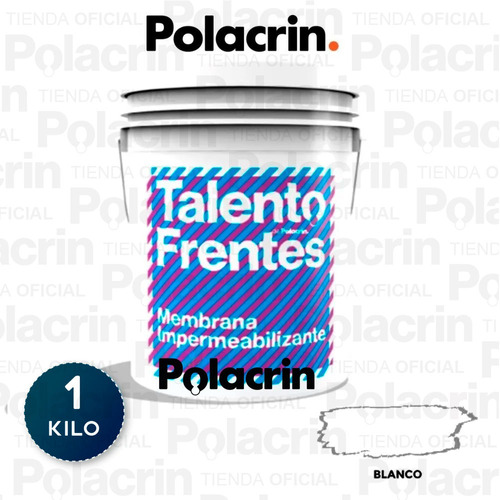 Membrana Impermeabilizante Frentes Polacrin X 1 Lt Blanca