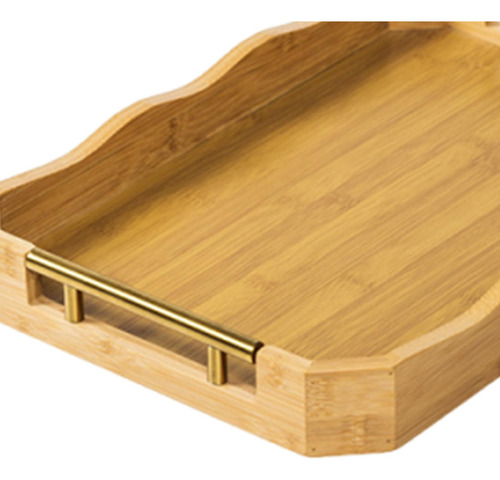 Siring De Plato Rectangular De La Bande S Color De La Madera