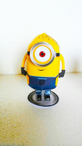 Minion Muñeco 3d Artesanal Para Decorar Tu Fiesta