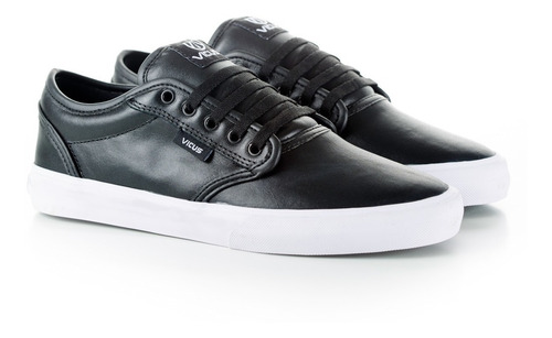 Imagen 2 de 5 de Zapatillas Vicus Folk Cuero Pu Negro