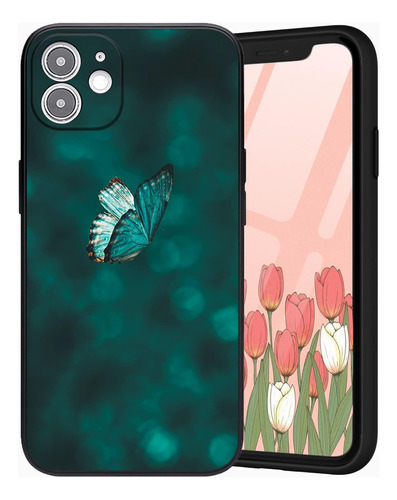 Funda Duoqlian Para iPhone 12 Butterfly