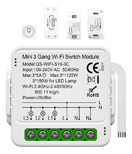 Smart Switch Interruptor Inteligente Wifi Alexa Google 5a 