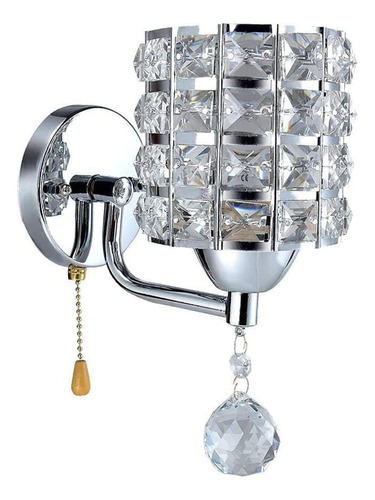 Arandela Luminária Parede Decorativo Cristal Moderna Luxuosa