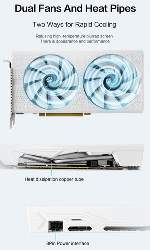 Amd Rx 580 Tarjeta Gráfica 4 Gb Gddr5 Rendimiento 80% De Gtx