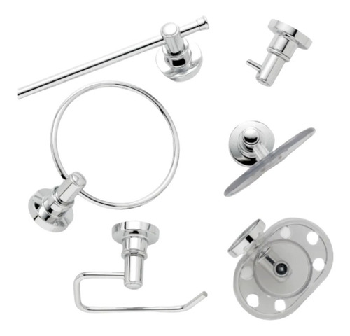 Kit Accesorios Baño Peirano Linea 1000  Kit 6 Piezas 1006