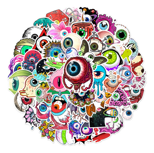 Adesivos De Grafite De Desenho Animado Eye Of Terror Go
