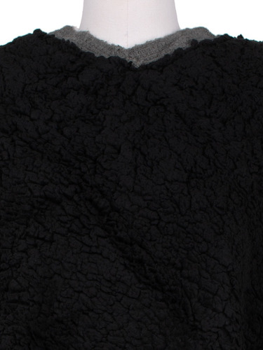 Imagen 10 de 10 de Poncho Capa Chal Forro Borrega, Tejido Suave, Trama Liso.