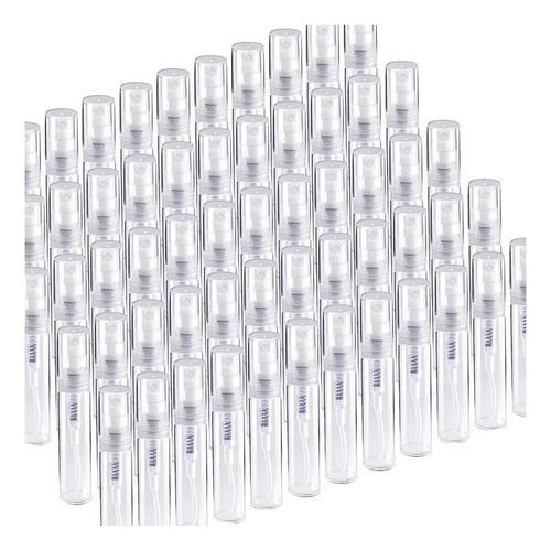 100pcs 2ml Mini Botella Spray Botella Vidrio Recargable