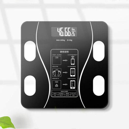 R Báscula De Baño Electrónica Bluetooth Digital Inteligente