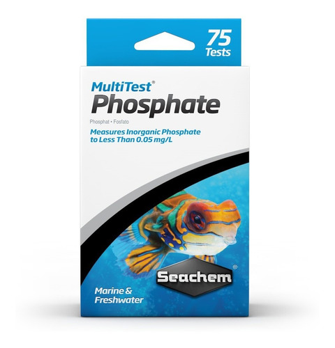 Teste Fosfato Multi Test Phosphate Seachem 75 Testes