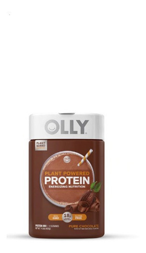 Chocolate Puro Con Proteína Vegetal Olly 12 Porciones 18g