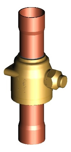 Valvula Esfera Sem Schrader 2.1/8s Gbc54s Danfoss 009l7029