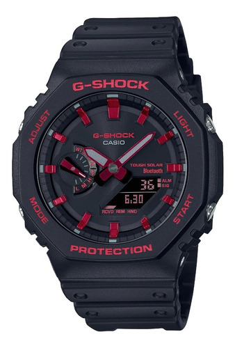 Reloj Casio Hombre G-shock Ga-b2100bnr-1a Bluetooth Solar Color de la malla Negro Color del bisel Negro Color del fondo Negro