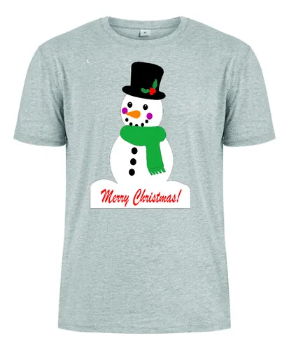 comprar Camisetas Navideñas Muñeco De Nieve Navidad Para Todos