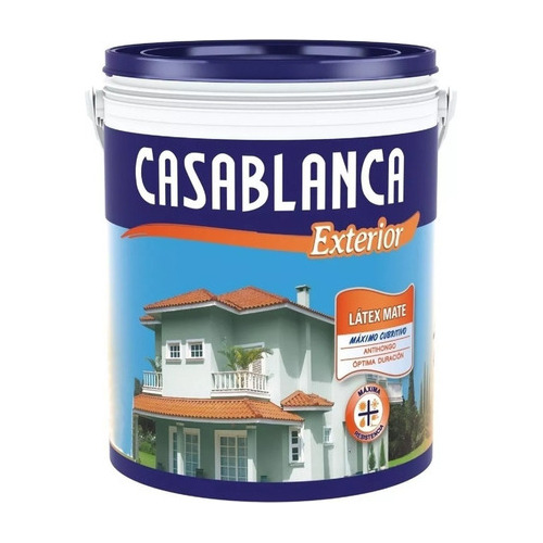 Pintura Casablanca Latex Exterior Antihongo 4lts Pintumm