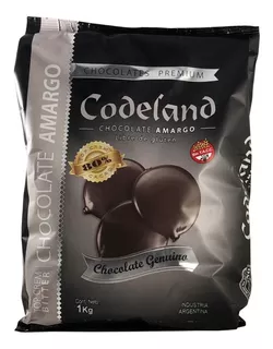 Chocolate Codeland Amargo 80% X 1 Kg