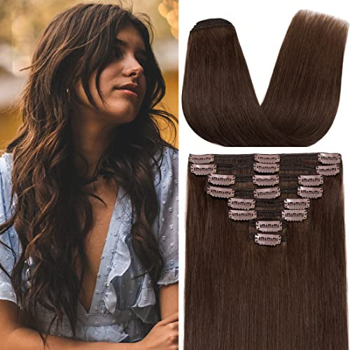 S-noilite Clip En Extensiones De Pelo Humano Clip En Kvvje