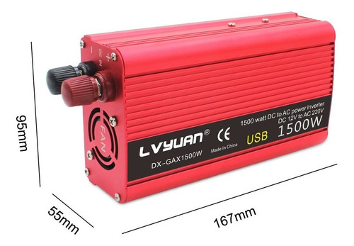 1500w Dc 12v A Ac 220v Inversor De Corriente Convertidor Car