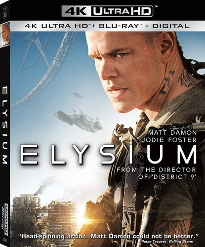 4k Ultra Hd + Blu-ray Elysium