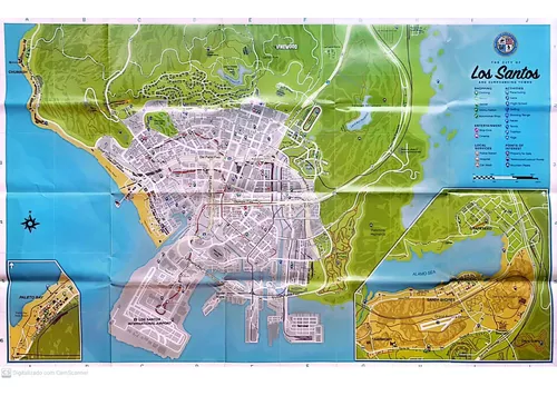 Gta V Ps4 Mídia Física Com Mapa Jogo Usado