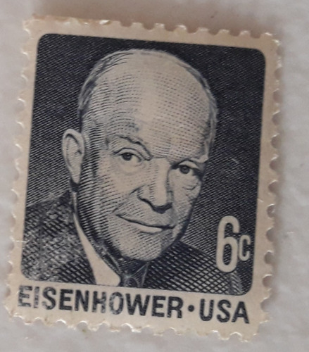 Timbre Postal Sello Estampilla Eisenhower