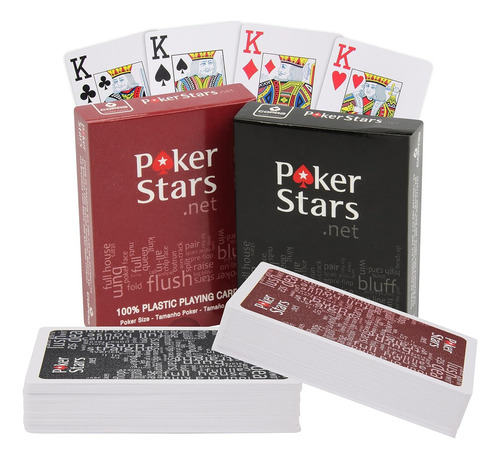 Cartas Poker Stars.net  Plastificadas Profesionales