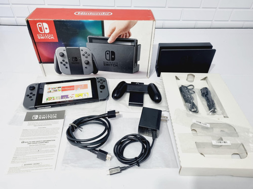289- Console Nintendo Switch V1 Funcionando Perfeitamente. Preto (Usado)