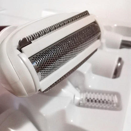 Maquinilla De Afeitar Eléctrica Para Mujer, 5 En 1 Anfoos Color Rosa Y Blanco