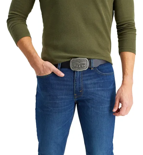 Cinturón Levi's De Piel Envejecida Con Hebilla Para Hombre,