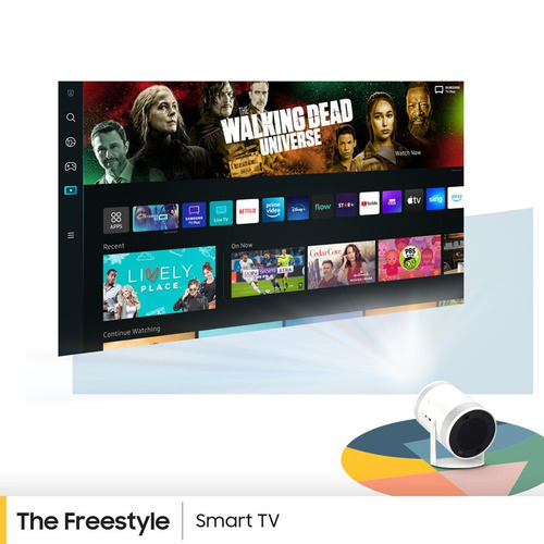 Imagen 5 de 9 de The Freestyle Proyector Portatil Samsung Fhd 100 Smart Tv Audio 360 Hdr 110v/220v
