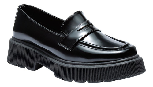 Mocasines Chunky De Mujer Mariana Negro