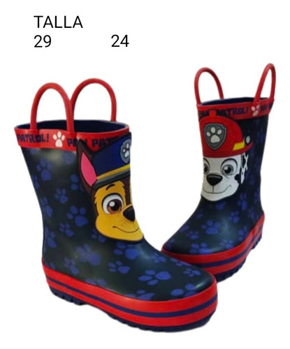 Botas De Goma Mario Spiderman Dinosaurio Frozen Cars Paw Pat