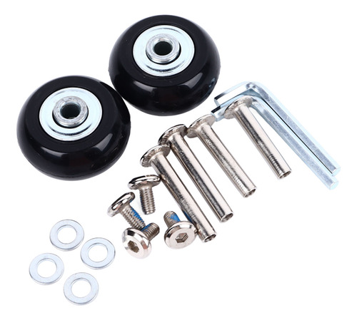Ruedas De Equipaje Suitcase Caster, 2 Piezas, Flexibles, Gir