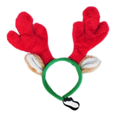 Diademas De Reno Navideño Para Perro Ajustable Talla Large