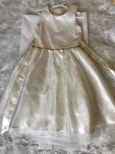 Vestido De Fiesta Niña Beig