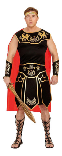 Disfraz Emperador Romano Halloween Talla 2xl Negro