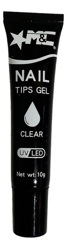 Cola Em Gel Uv/led M&c Pedraria Tips Postiça 10g Cor Clear