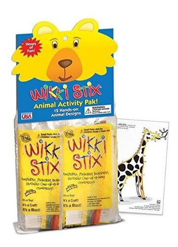 Wikki Stix Animal Activity Pak 12 Individuales Y Favores Edu